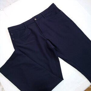 FootJoy Athletic Fit Golf Pants 36x30 Dark Navy Stretch Performance EUC